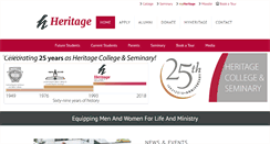 Desktop Screenshot of heritagecambridge.com