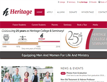 Tablet Screenshot of heritagecambridge.com